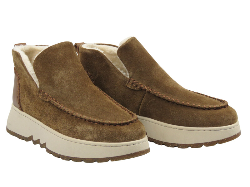 Damskie botki ocieplane Nika Komfort 0791-3085, camel