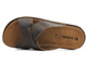 Wygodne klapki męskie ze skóry - INBLU 158M008, brązowe