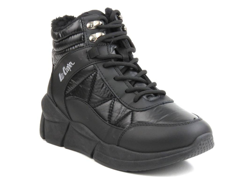 Trapery, śniegowce damskie sportowe - LEE COOPER LCJ-23-44-1984L, czarne