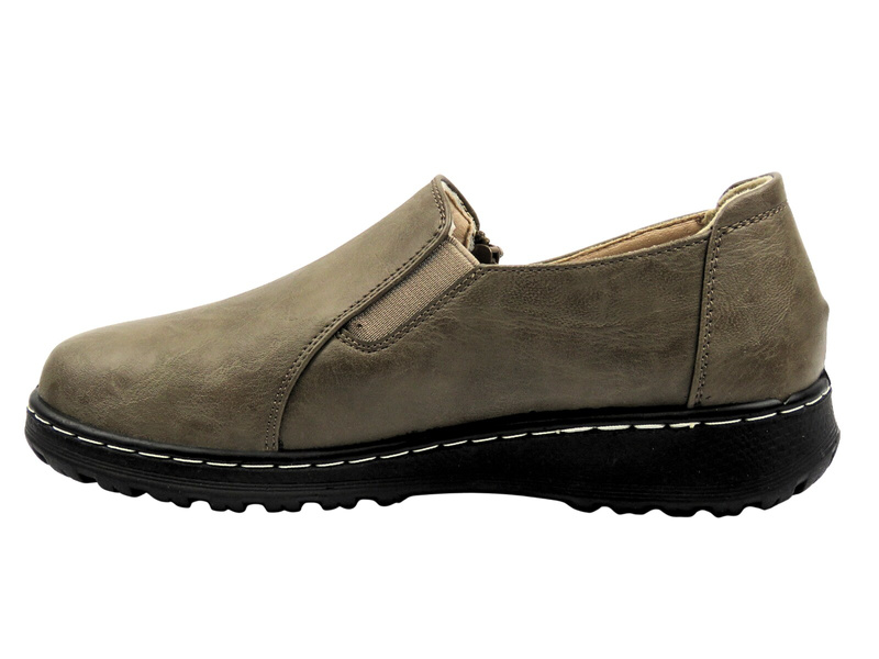 Półbuty damskie khaki Potocki 25-90352