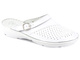 Wygodne klapki damskie sanitarne - Helios Komfort 654, białe
