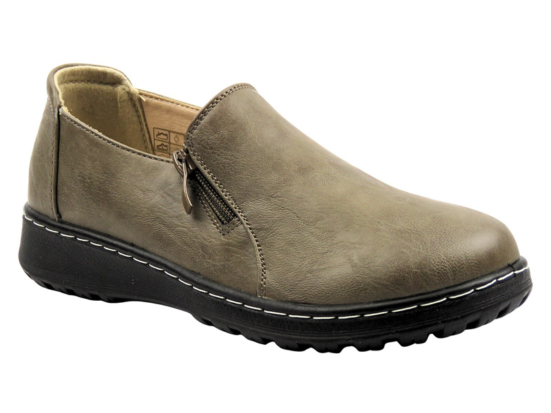 Półbuty damskie khaki Potocki 25-90352