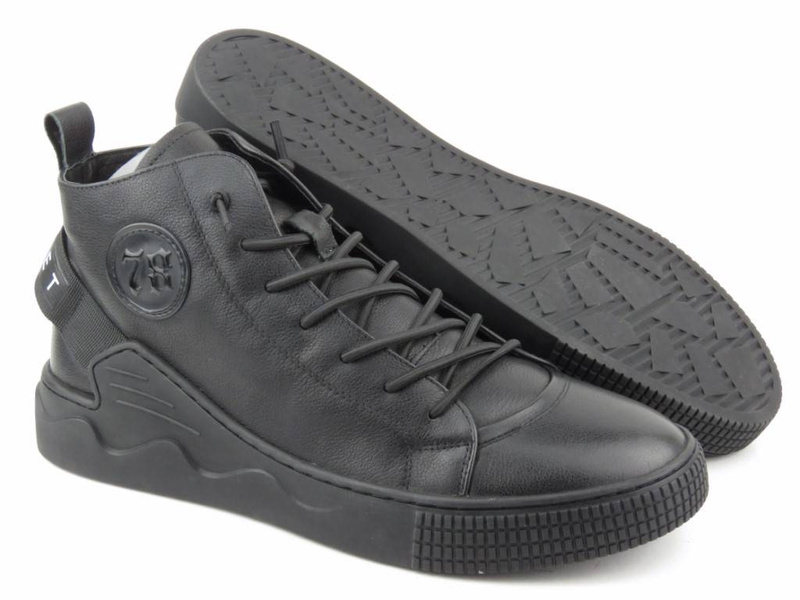 Sneakersy męskie, buty sportowe - JOHN DOUBARE LD1951, czarne