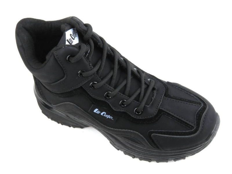 Trapery, śniegowce damskie na platformie - LEE COOPER LCJ-23-44-1976L, czarne