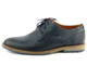 Granatowe półbuty męskie ze skóry licowej - NIK 0463