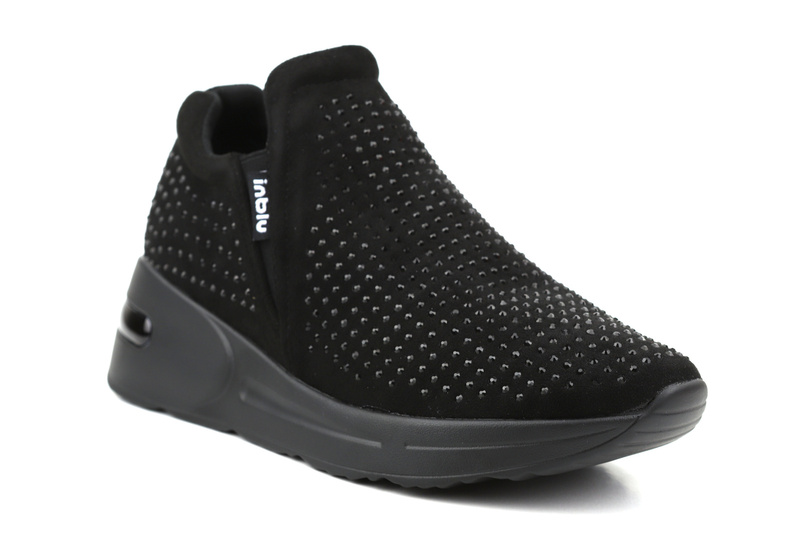 Buty damskie sportowe wsuwane - INBLU IN001310, czarne
