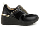 Sneakersy, buty sportowe damskie S. BARSKI AL21405, czarne