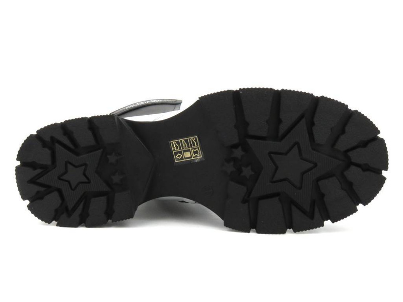 Botki damskie skórzane na klocku - VENEZIA G0153128, białe