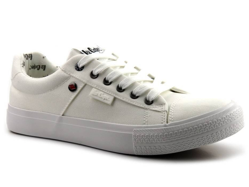 Trampki, buty sportowe męskie Lee Cooper 21-31-0003M, białe
