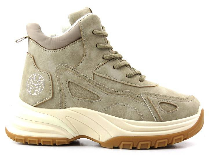 Trapery, śniegowce damskie na platformie - LEE COOPER LCJ-22-44-1352L, szare
