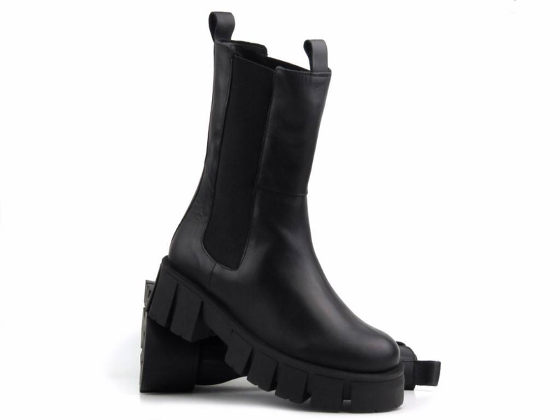 Sztyblety, workery damskie - VENEZIA 9335191, czarne