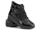 Skórzane botki damskie w sportowym stylu - HELIOS Komfort 568, czarny 4
