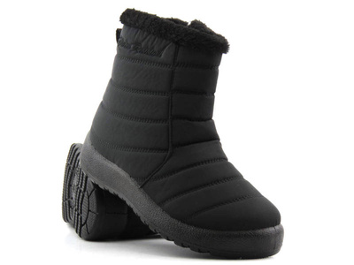 Śniegowce damskie ocieplone futerkiem - NEWS 9SN26-1467, czarne