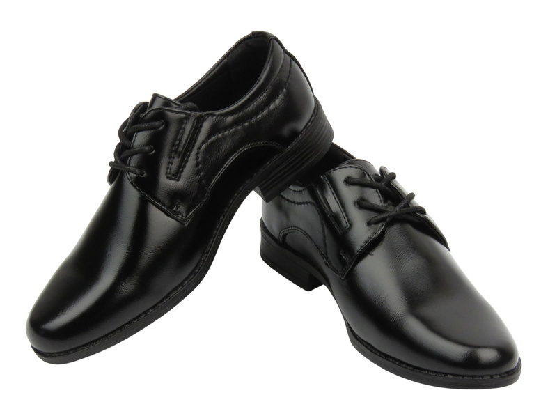 Eleganckie półbuty dziecięce, buty komunijne - Unisoft 24DZ26-6776, czarne