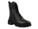 Wygodne botki damskie z naturalnej skóry Helios Komfort 1363, czarne