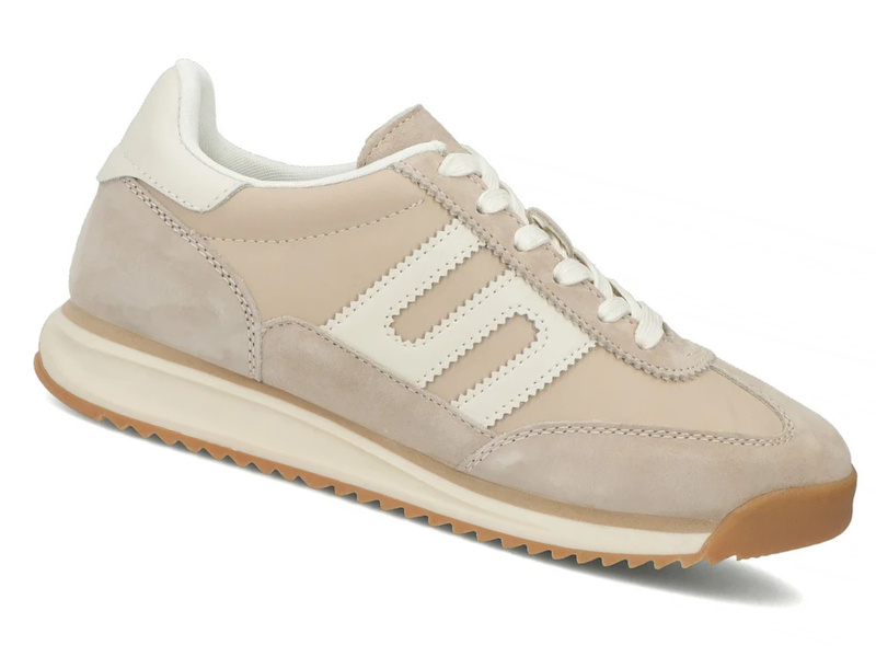 Wygodne damskie sneakersy skórzane Filippo DP7686/26, beżowe