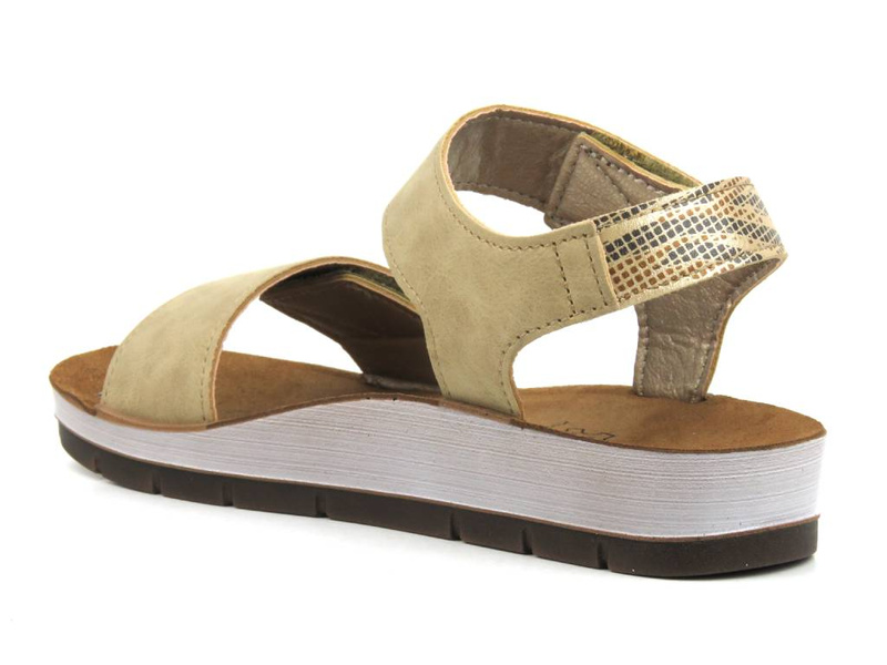 Sandały damskie, buty na lato INBLU - CP-39, złote