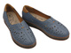 Skórzane Półbuty damskie granatowe Nika Komfort 24PB32-7007