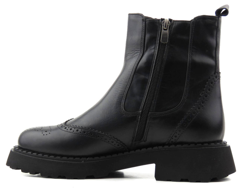 Wysokie botki damskie ocieplane - VENEZIA 03960014D, czarne