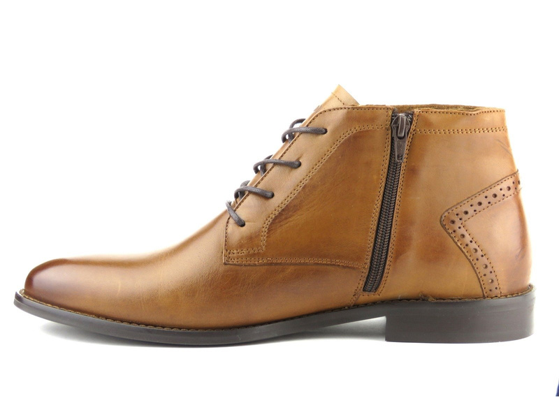 Eleganckie trzewiki męskie Badura 4663, brązowe