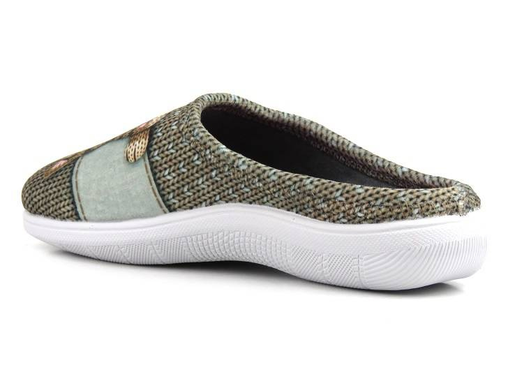 Kapcie damskie z kotem - INBLU CAMILLE, beżowe