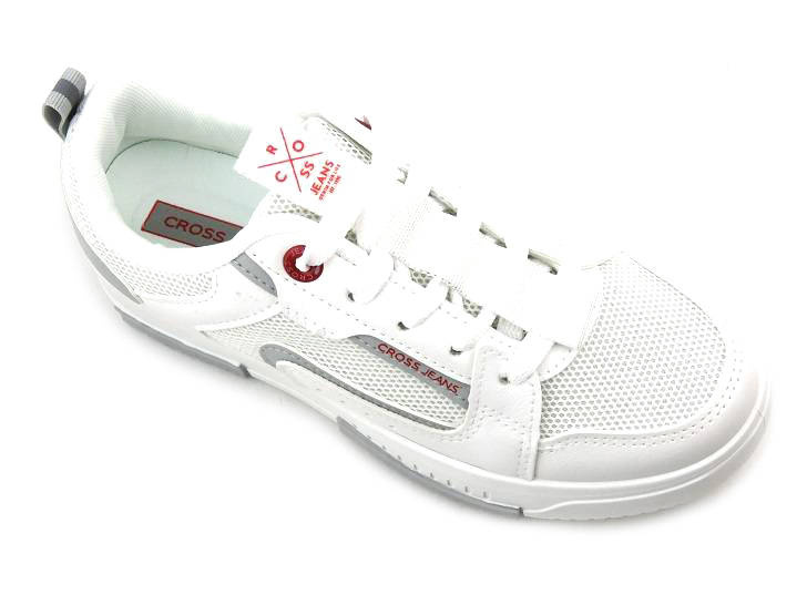 Sneakersy, buty sportowe damskie - CROSS JEANS LL2R4011C, białe