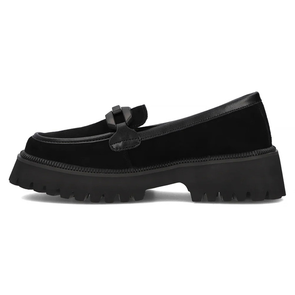 Półbuty, loafersy damskie - Filippo DP6486/24, czarne