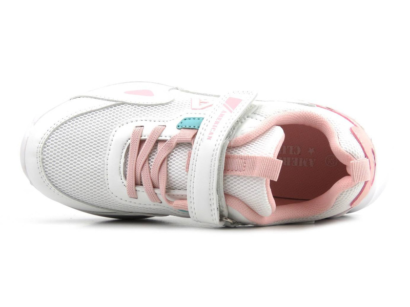 Sneakersy, buty sportowe dla dziewczynki - AMERICAN CLUB AA 22/22, białe