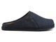 Filcowe kapcie męskie ze skórzaną wkładką - INBLU SI-20, granatowe