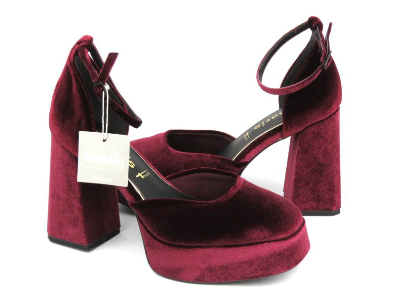 Czółenka damskie - Tamaris 1-24460-41, bordowe