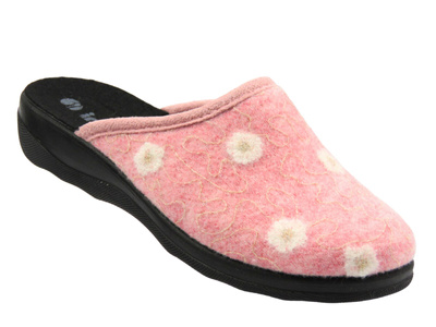 Kapcie damskie filcowe różowe INBLU CA-10H