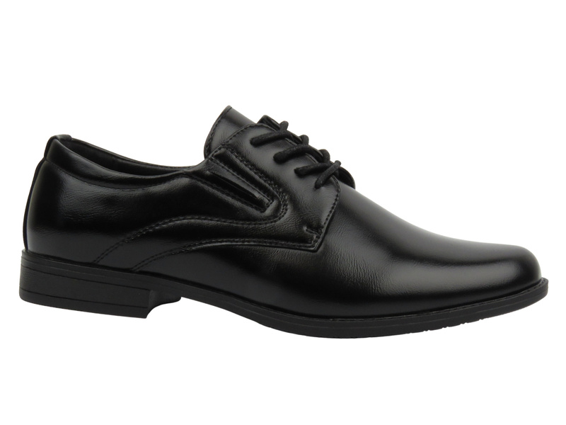 Eleganckie półbuty dziecięce, buty komunijne - Unisoft 24ML26-6777, czarne