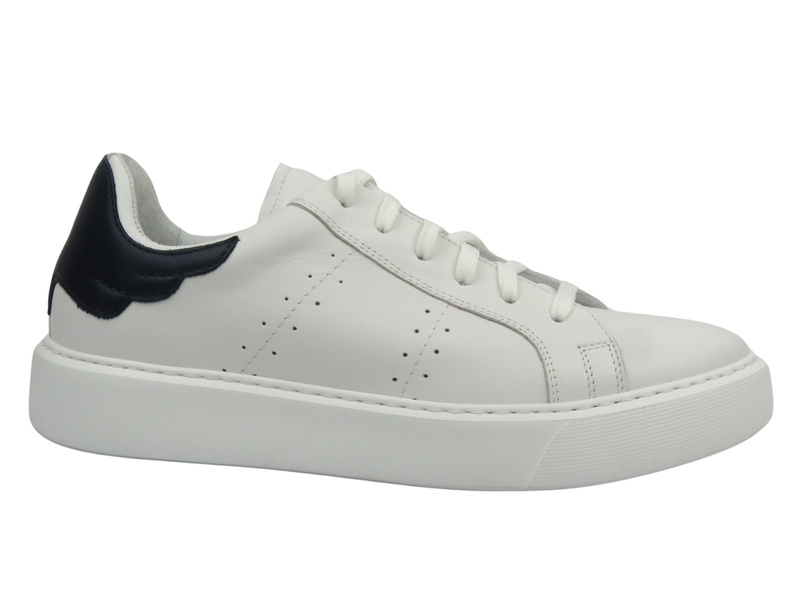 Skórzane półbuty męskie Eksbut 2G-7264-378, białe