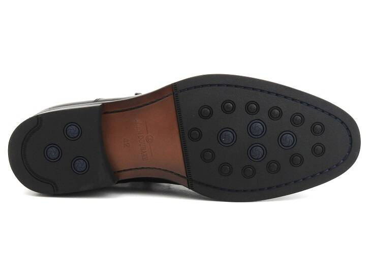 Eleganckie botki męskie na suwak - JOHN DOUBARE H35B-50-183, czarne