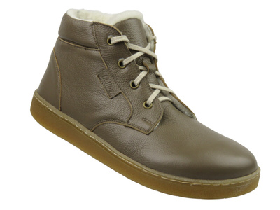 Barefoot wełna Merino skórzane minimalistyczne trzewiki męskie Helios Komfort 833-2, oliwkowe