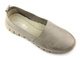 Skórzane półbuty, mokasyny damskie na wiosnę i lato - HELIOS Komfort 405, szare