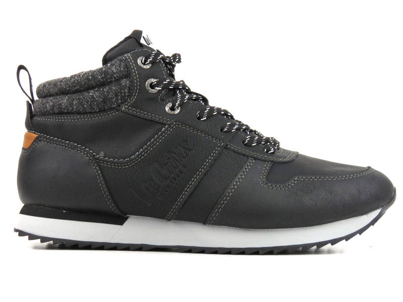 Sneakersy męskie zimowe, ocieplane - LEE COOPER 22-31-1460M, czarne