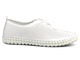 Ażurowe półbuty damskie w sportowym stylu - Vacarro 435, białe
