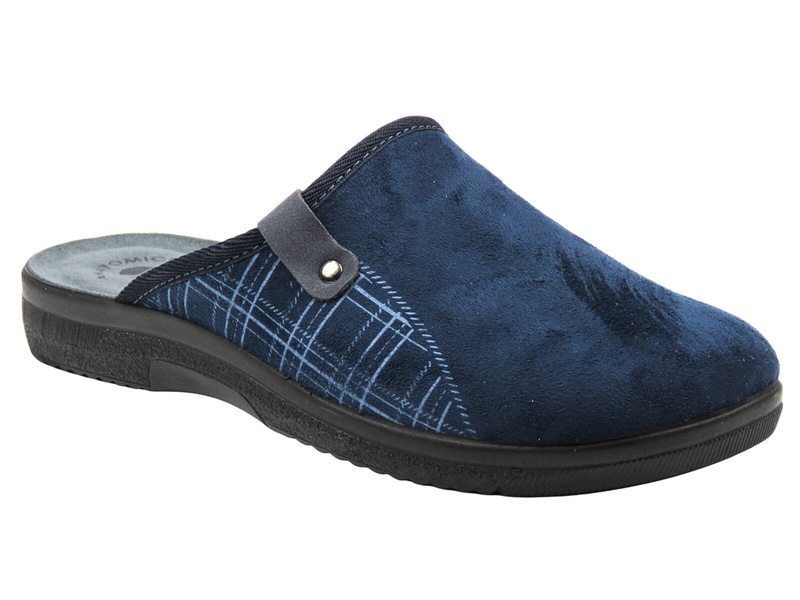 Wygodne kapcie męskie INBLU DG-17, granatowe