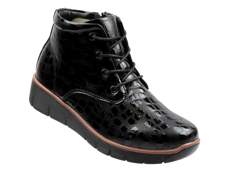 Ocieplane botki damskie - Cambell 25-40317, czarne