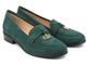 Półbuty, loafersy damskie Potocki 23-12097, zielone