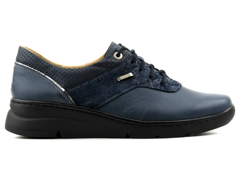 Półbuty damskie, sneakersy polskiej produkcji - HELIOS Komfort 396, granatowe