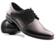 Eleganckie półbuty męskie skórzane - MOSKAŁA 810, czarne F