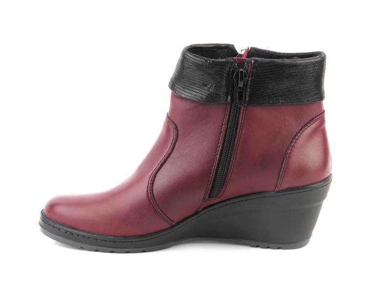Botki damskie HELIOS 702, czerwone