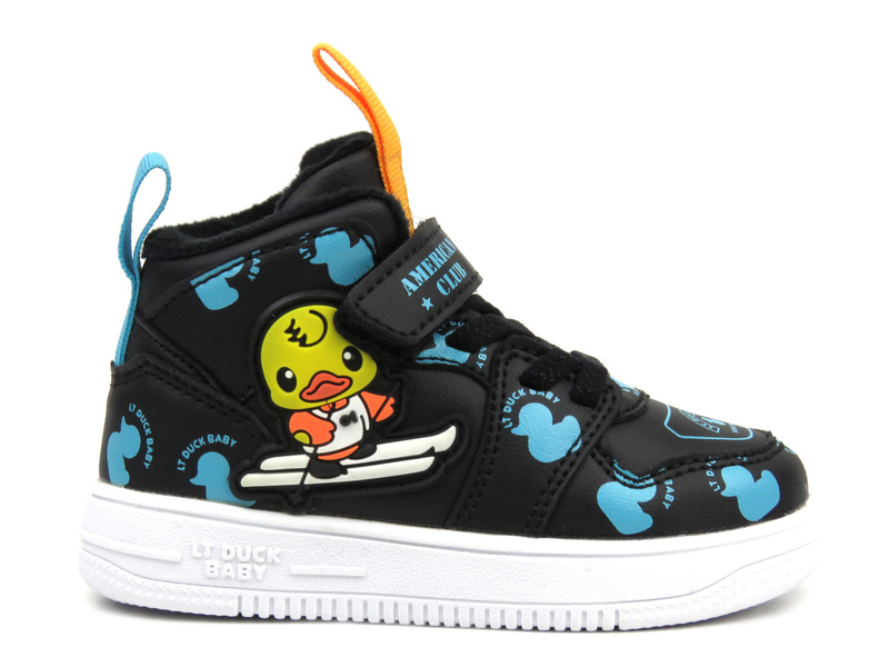 Sportowe buty dziecięce ocieplone polarem- AMERICAN CLUB BD 27/22, czarne