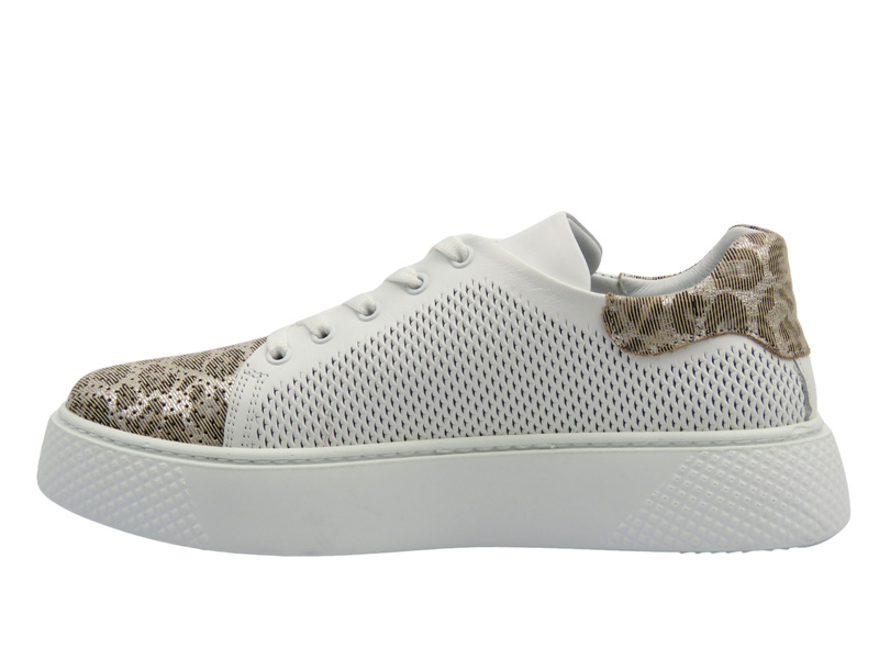 Buty sportowe damskie skórzane białe VENEZIA L079LEWTOSP033