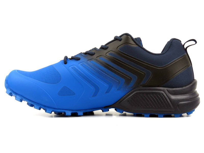 Buty trekkingowe - sportowe męskie (turfy) z Softshell - DK VB16571, granatowo-niebieskie