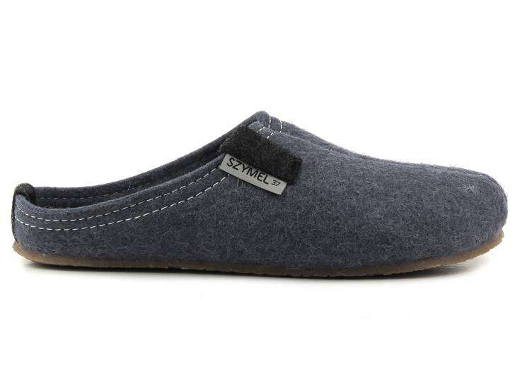 Kapcie, domowe damskie filcowe - SZYMEL 4405 stalowe 329