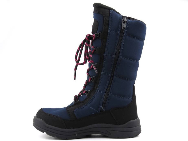 Wysokie śniegowce dziecięce AMERICAN CLUB SN12, granatowe