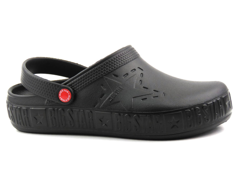 Piankowe klapki damskie, clogsy- BIG STAR II275001, czarne